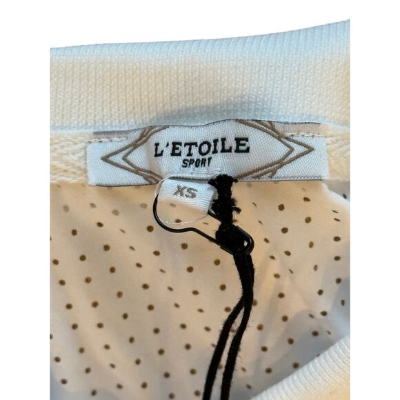 (XS) NWT $195  L'Etoile Sport MESH ZIP PERFORMANCE DRESS White Red - Picture 6 of 6